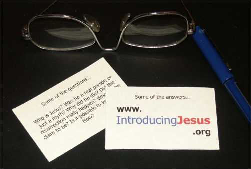 Introducing Jesus business cards